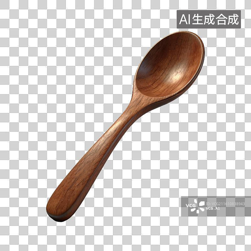 【AI数字艺术】餐具，木制汤匙，汤勺图片素材