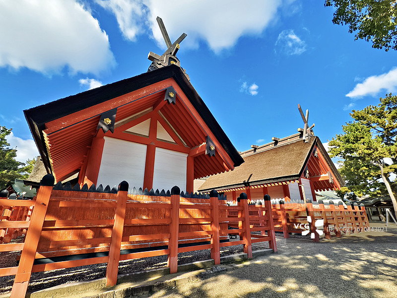 日本大阪府大阪市，住吉大社图片素材
