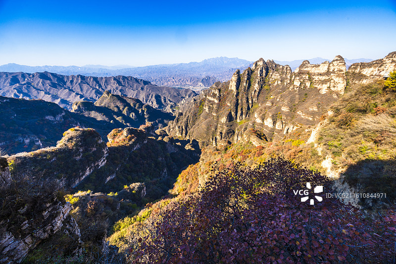 保定唐县鹤峪口栈道附近风光图片素材