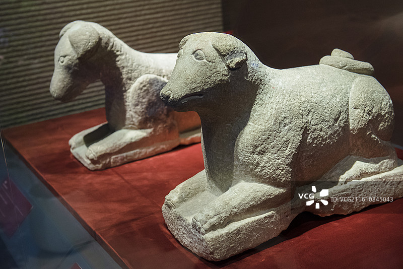 石狗 西夏 宁夏博物馆藏 首都博物馆展览 贺兰山下桃花石：西夏文物精品展图片素材