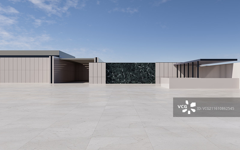 现代别墅_豪华酒店_商务会所_庭院_停车道图片素材