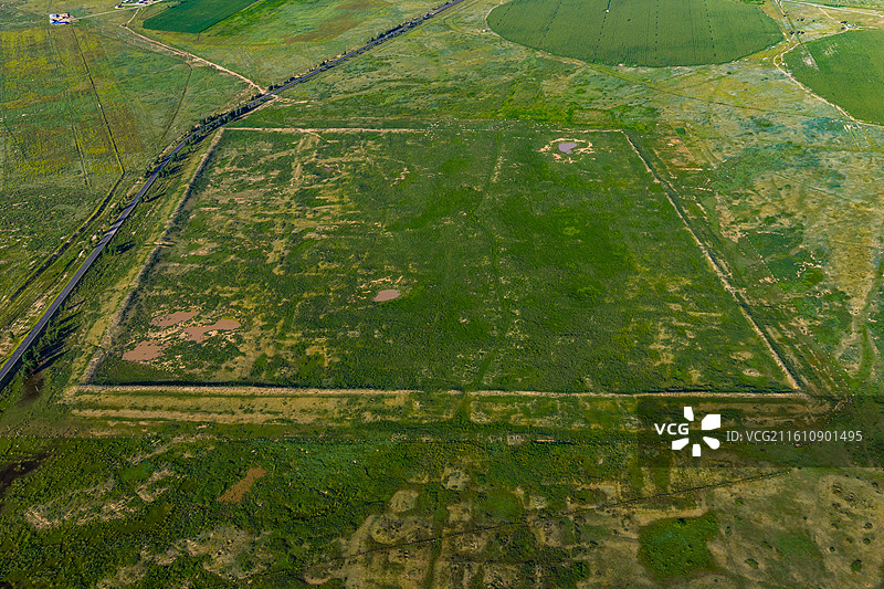 乌兰察布 察哈尔右翼后旗 当郎忽洞苏木 察汗不浪古城图片素材