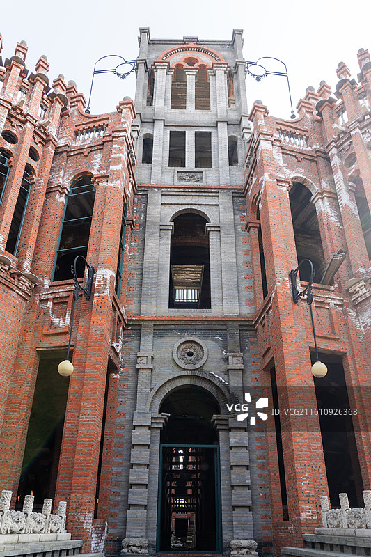 河南商丘虞城大虞春秋文化园民国建筑和西方建筑图片素材