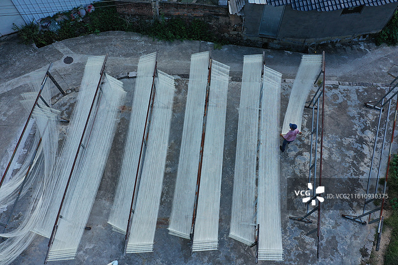 福州闽侯关东线面制作工艺图片素材