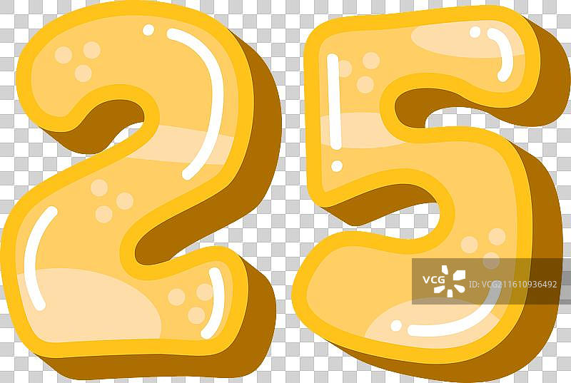 数字 25 数字二十五图片素材