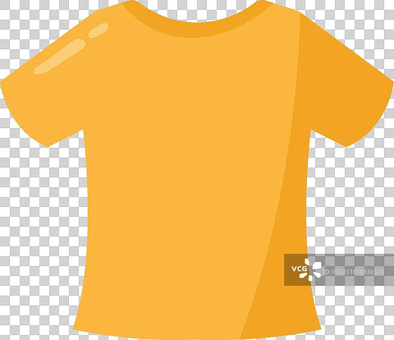 黄色T恤图片素材