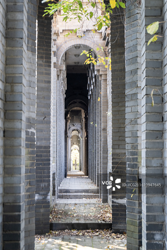 河南商丘虞城大虞春秋文化园民国建筑和西方建筑图片素材