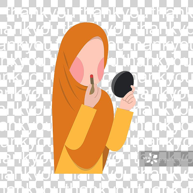 穆斯林女性化妆图片素材