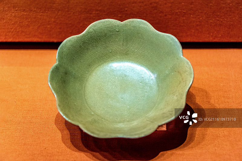 中国长沙湖南省博物馆馆藏唐代邢窑白瓷碗图片素材