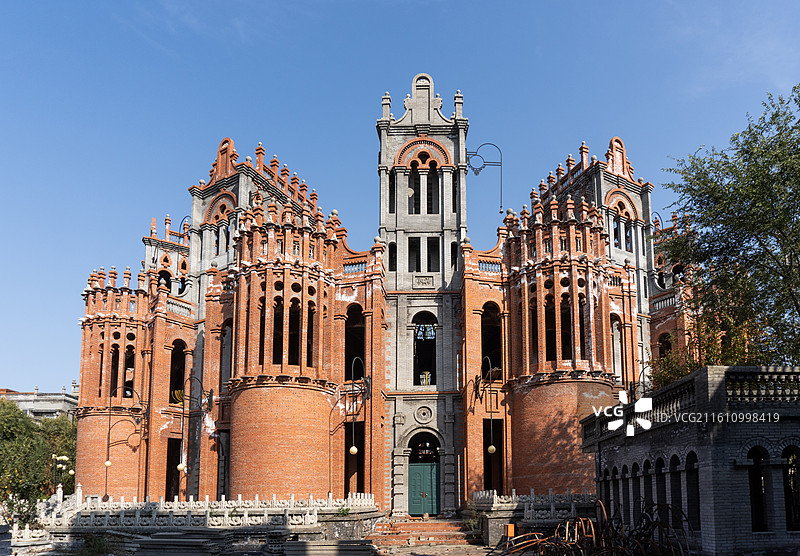 河南商丘虞城大虞春秋文化园民国建筑和西方建筑图片素材