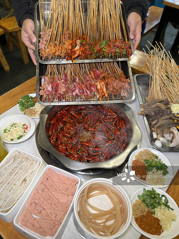 美食麻辣串串图片素材