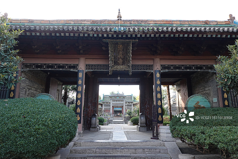 陕西省西安市西安回民街化觉巷西安清真大寺：五间楼图片素材