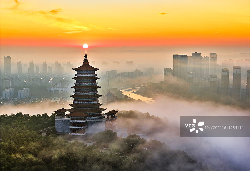 辽源龙首山魁星楼图片素材