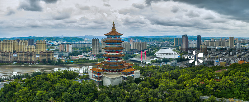 辽源龙首山魁星楼图片素材