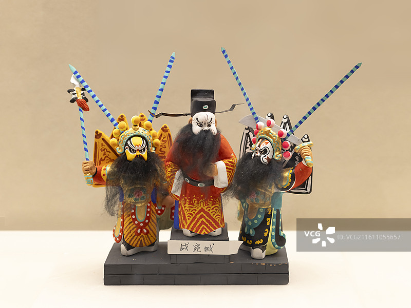 战宛城 典韦 曹操 许禇 惠山泥人 南京博物院图片素材