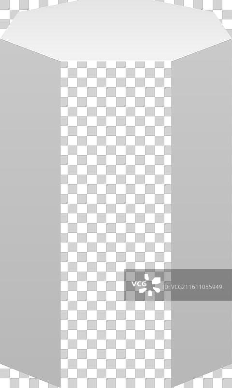 白色六边形讲台场景摆台写实图片素材