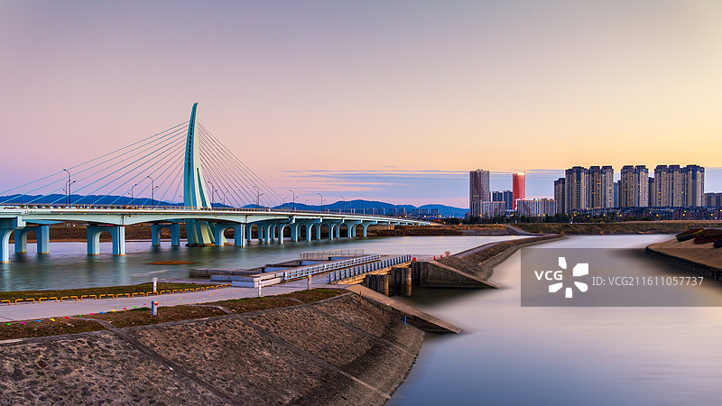 诸暨高湖大桥图片素材