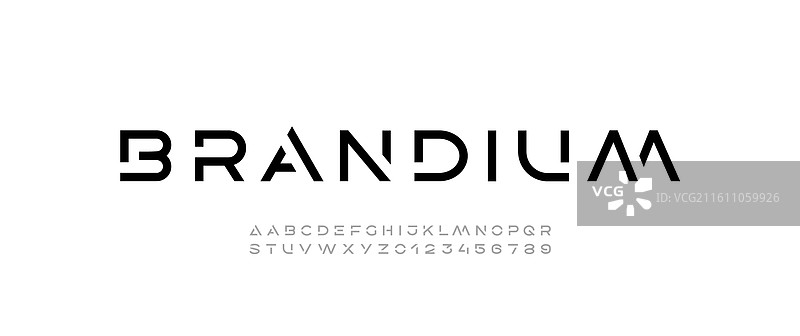 科技字体 数字 赛博朋克 粗体 字母图片素材