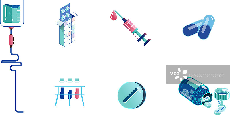 数字12插画 医疗 用药图片素材