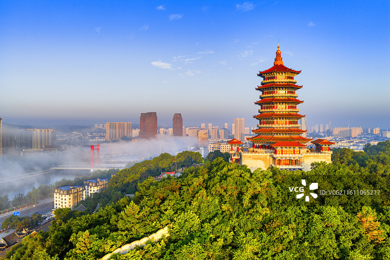 辽源龙首山魁星楼图片素材