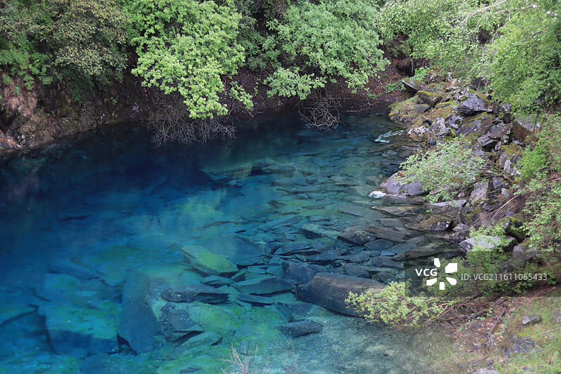 松坪沟小九寨图片素材