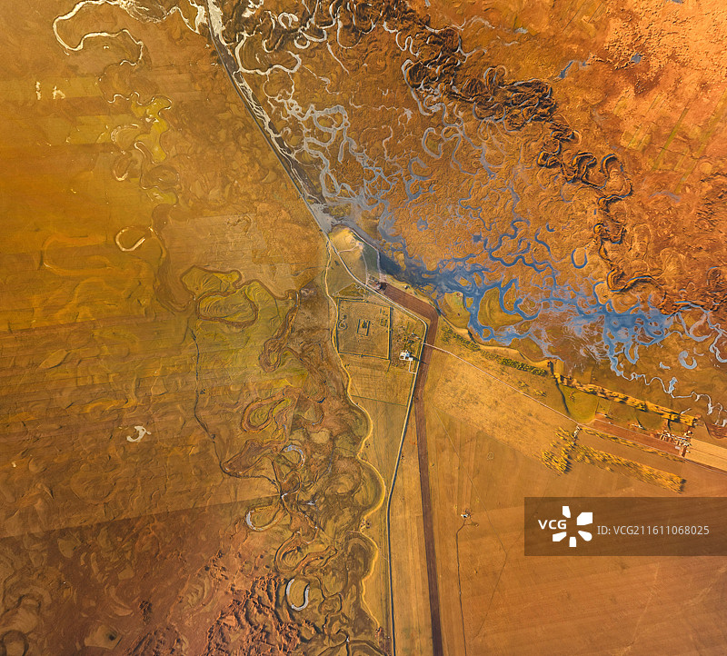 内蒙古呼伦贝尔黑山头古城航拍图片素材