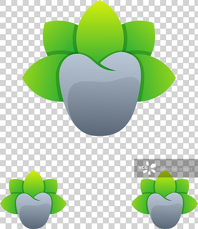 现代清新牙科渐变标志设计图片素材