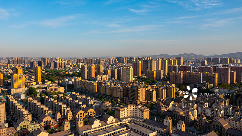 河南郑州上街城市基建、城市天际线风光图片素材