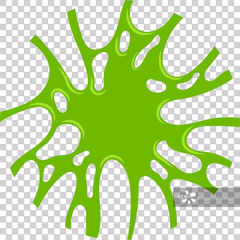 绿色粘液飞溅卡通液体油漆污渍图片素材