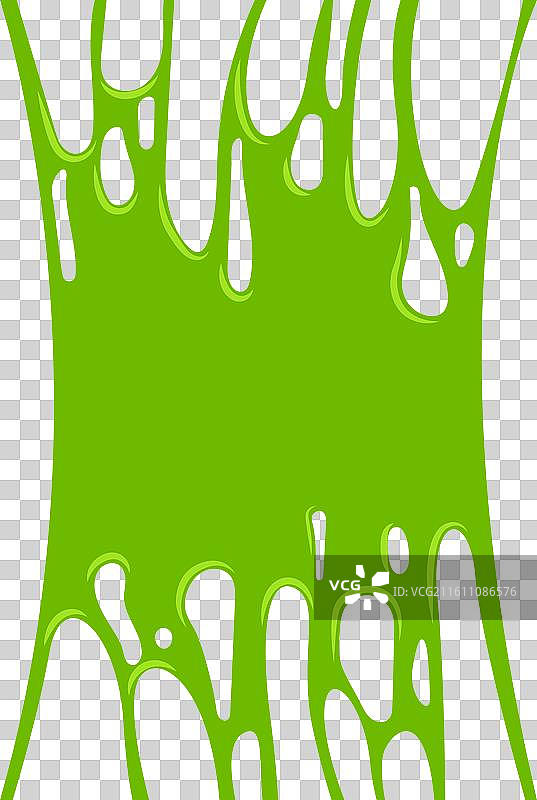 卡通绿色粘液怪图片素材