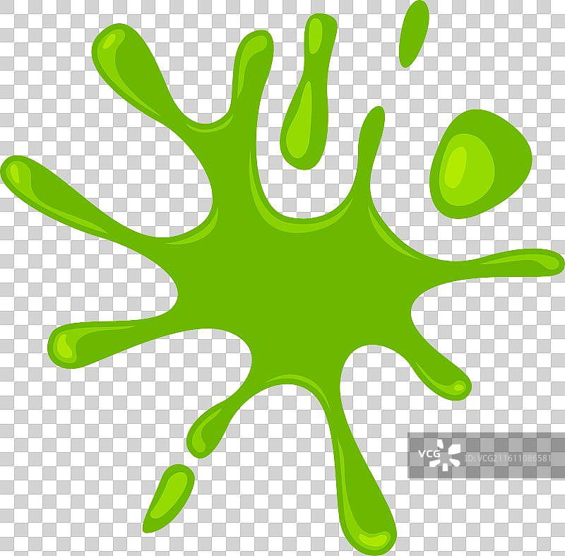 绿色液体飞溅粘液污渍毒药团块图片素材