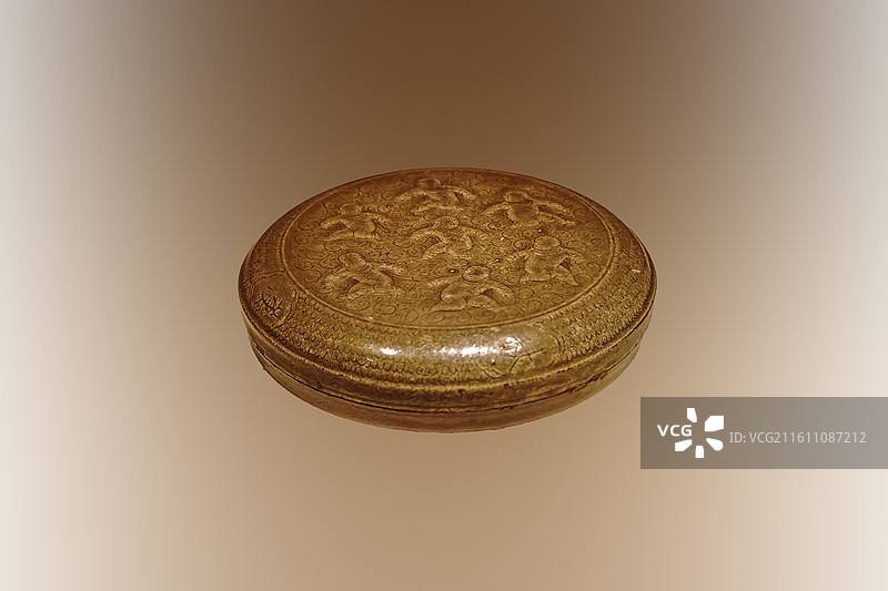 七子纹青瓷盒，吴越，1958年浙江嵊县出土，中国国家博物馆藏图片素材