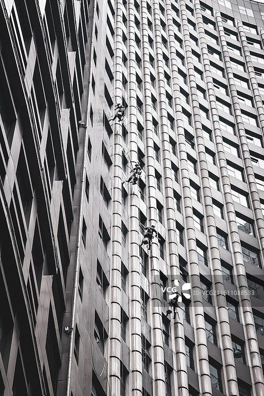 高空蜘蛛人作业图片素材