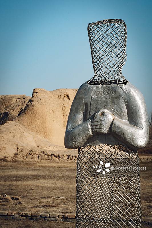 12月 冬天 冬季 宁夏 银川 西夏陵 三号陵 非物质文化遗产 贺兰山图片素材