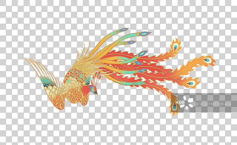 展翅飞舞的凤凰图片素材