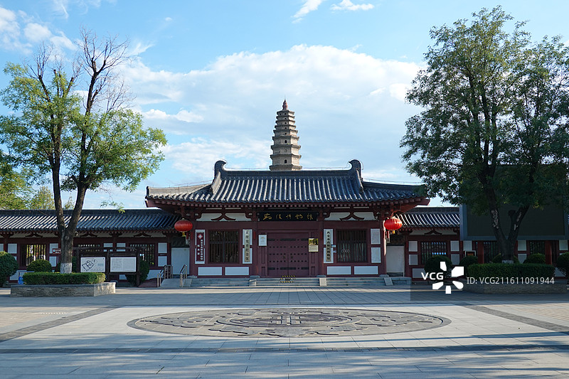 陕西省西安市高陵区高陵博物馆：高陵塔昭慧塔图片素材