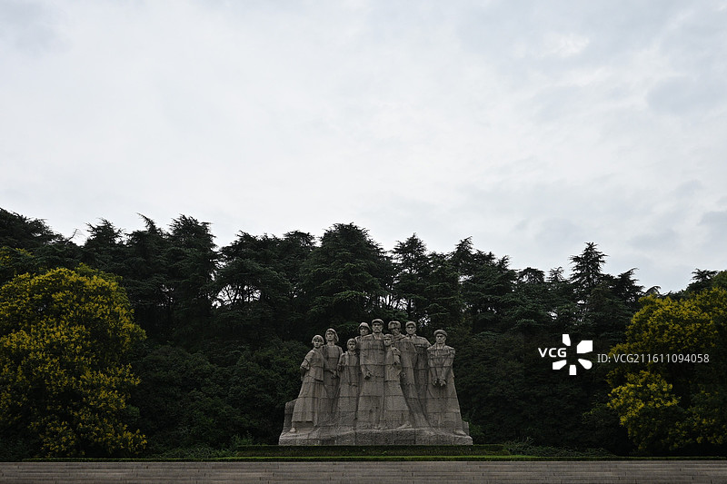 雨花台烈士就义群雕图片素材