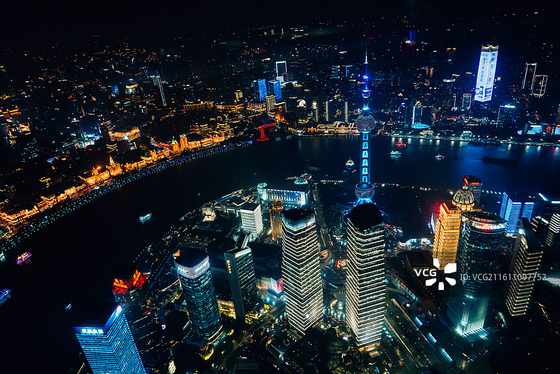 上海 财富 经济 长三角 航拍 发展 社会 夜景 建筑 新质生产力 外滩 东方明珠图片素材