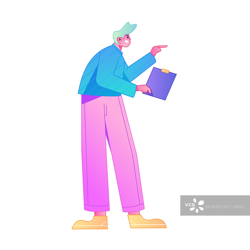 商务人物专业肢体动作沟通交流矢量扁平渐变插画图片素材