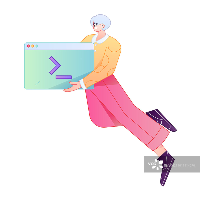 商务人物专业肢体动作沟通交流矢量扁平渐变插画图片素材