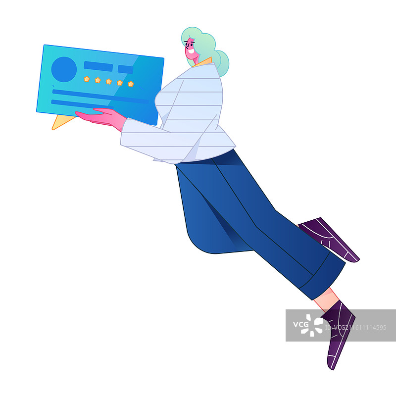 商务人物专业肢体动作沟通交流矢量扁平渐变插画图片素材