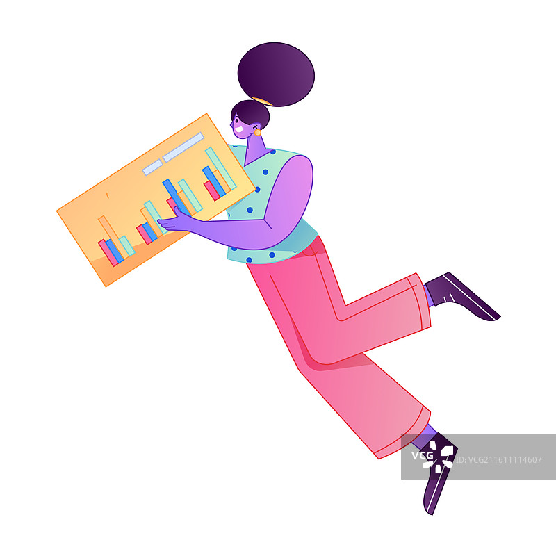 商务人物专业肢体动作沟通交流矢量扁平渐变插画图片素材