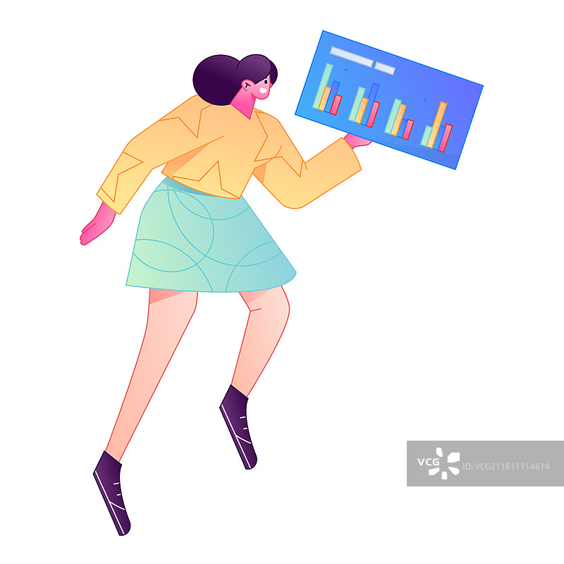 商务人物专业肢体动作沟通交流矢量扁平渐变插画图片素材