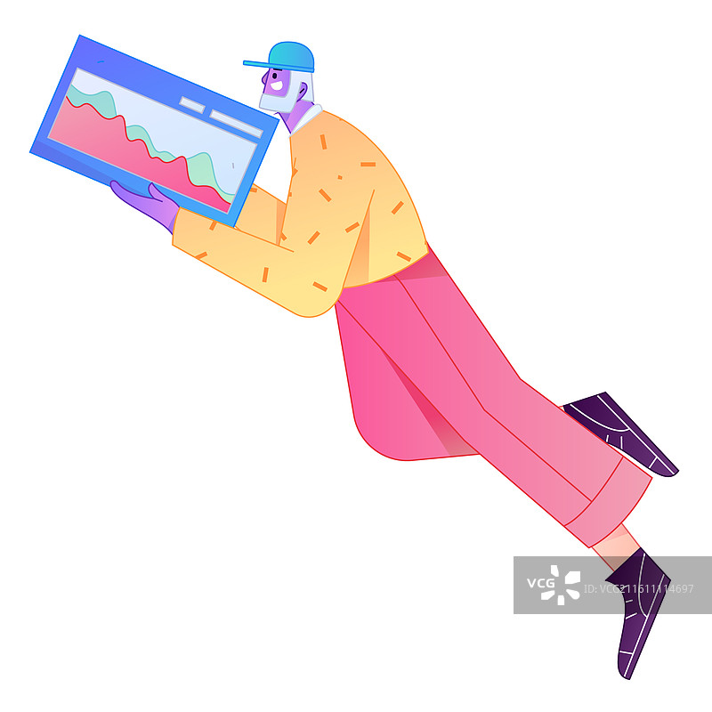 商务人物专业肢体动作沟通交流矢量扁平渐变插画图片素材