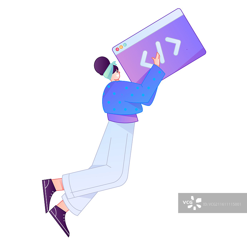 商务人物专业肢体动作沟通交流矢量扁平渐变插画图片素材