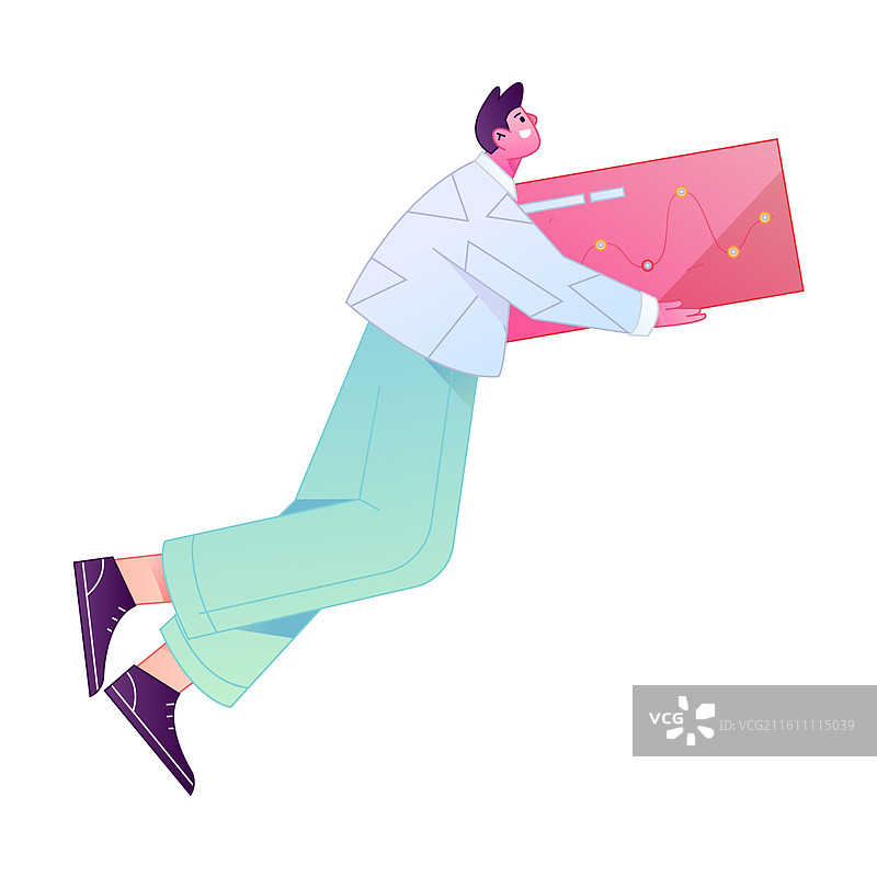 商务人物专业肢体动作沟通交流矢量扁平渐变插画图片素材