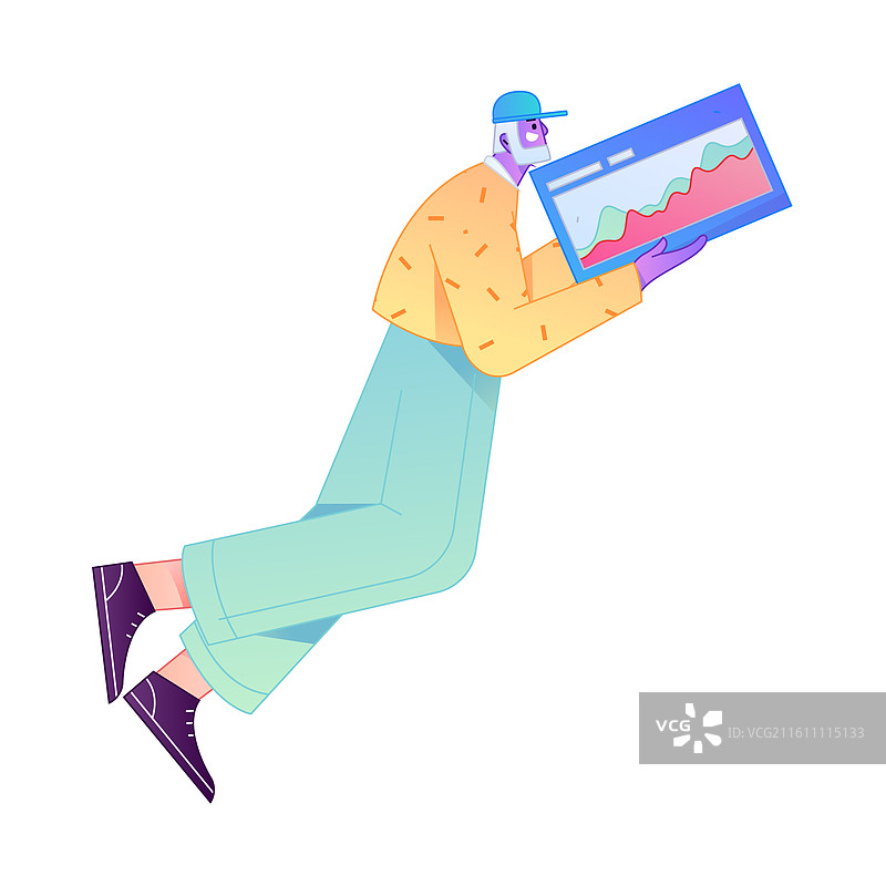 商务人物专业肢体动作沟通交流矢量扁平渐变插画图片素材