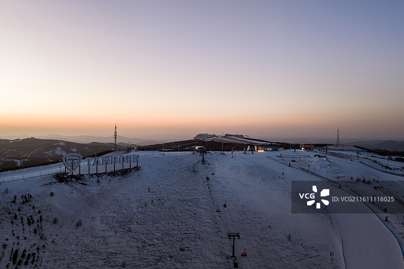 张家口崇礼云顶滑雪场北京冬奥会会场图片素材