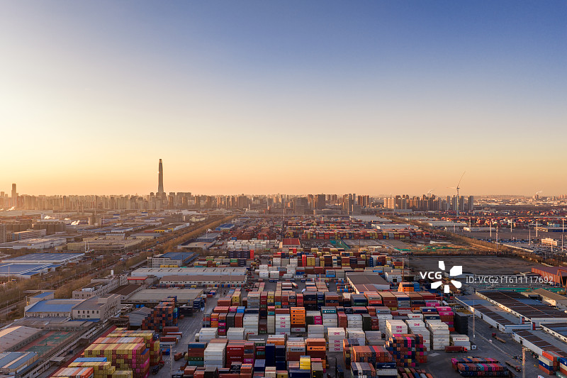 天津港智能码头，物流，港口，天津港，集装箱，智能港口,全球贸易图片素材