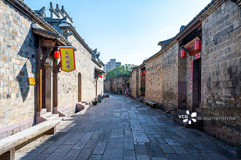 三明泰宁县泰宁风景旅游区-泰宁古城图片素材